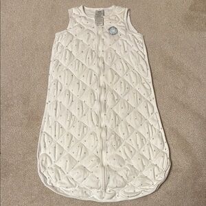 Cozy White Quilted Kids One Piece